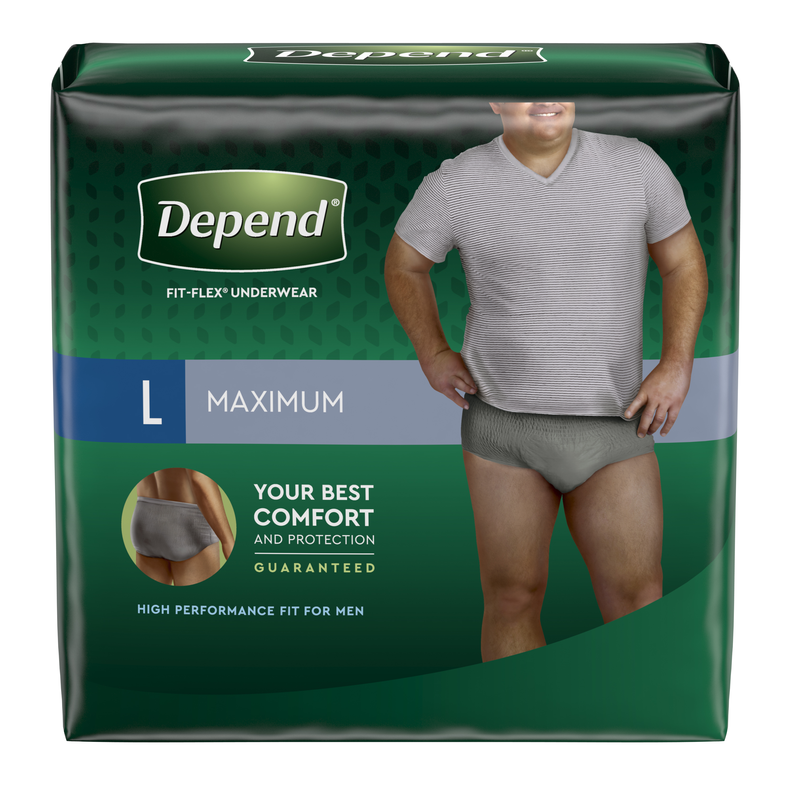Depend Flex-Fit for Men Maximum Absorbency Underwear L 28pk