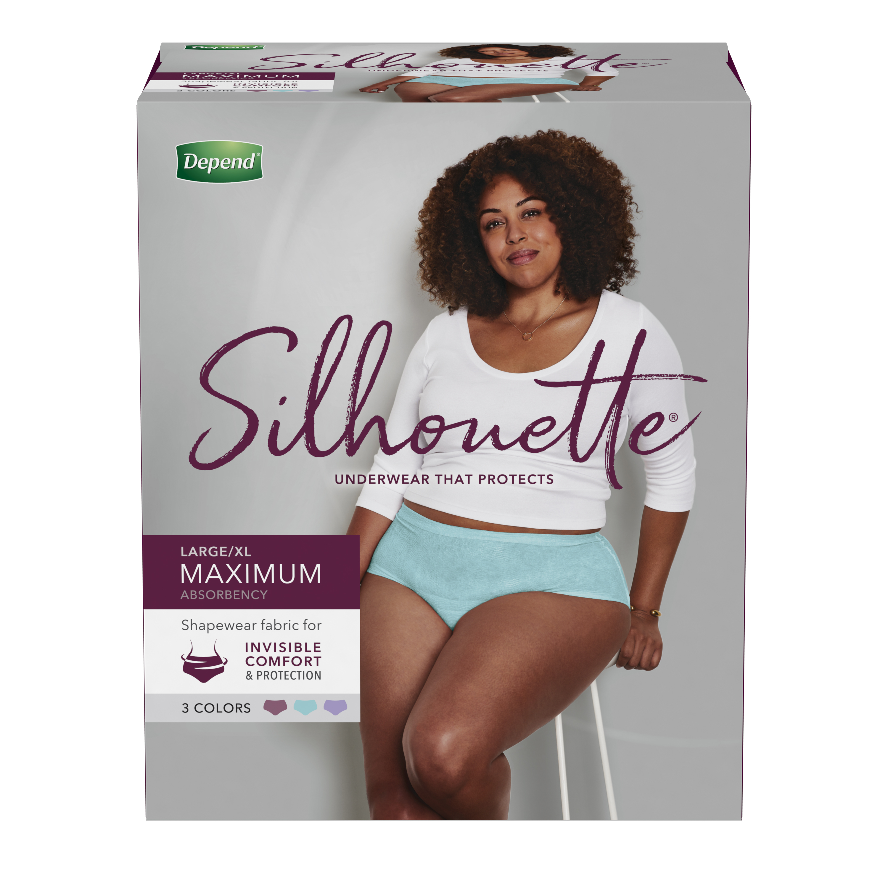 Depend Silhouette Expressions Underwear for Women Maximum