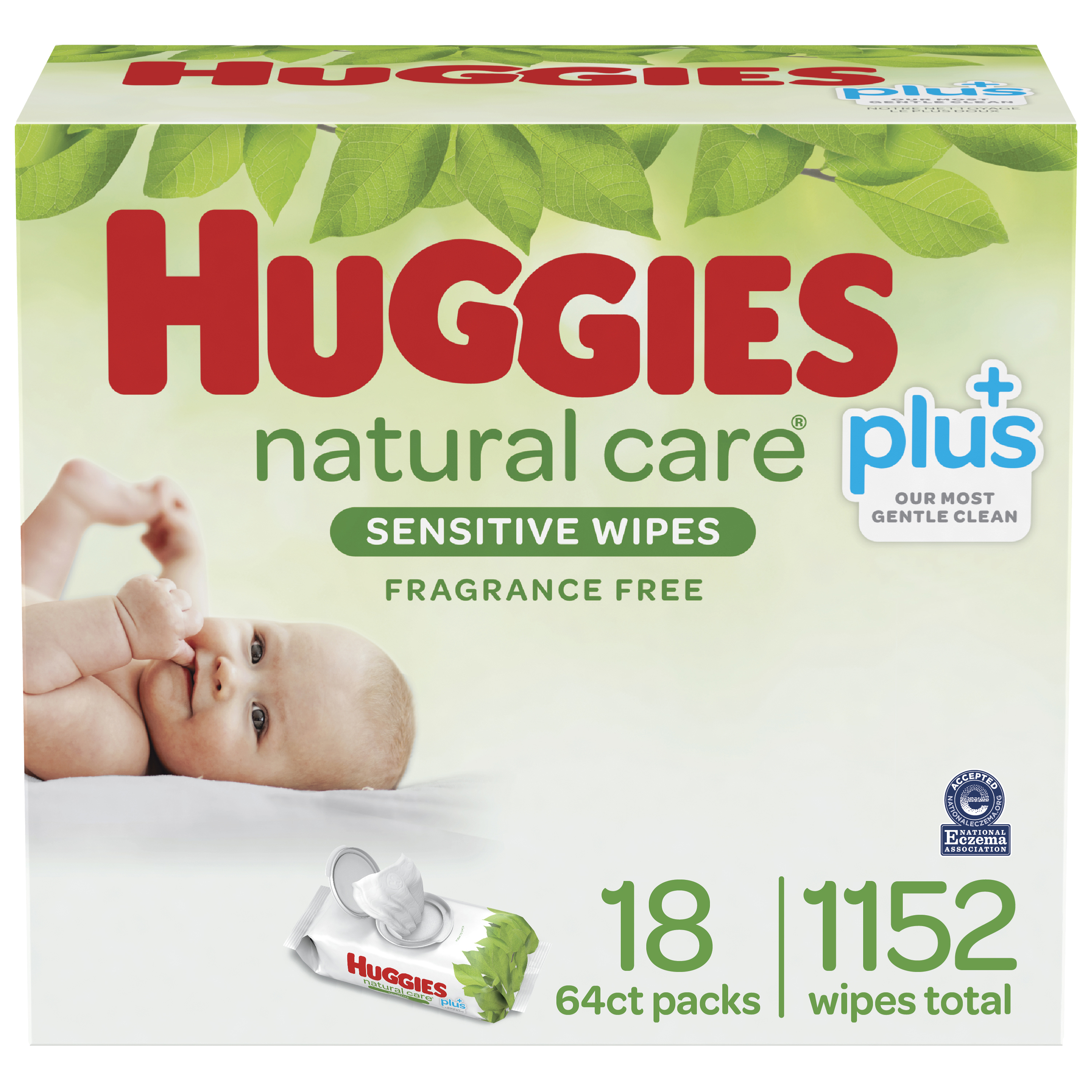 Huggies plus sale natural care wipes